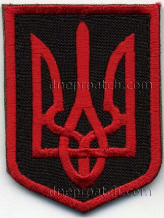 Нашивка Герб України  (червоний)