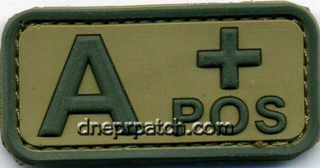 PVC A+ POS BLOOD TYPE PATCH